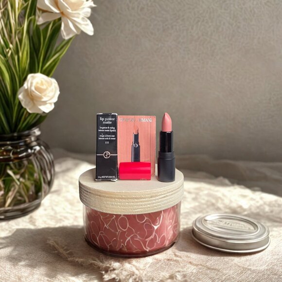 GIORGIO ARMANI LIP POWER MATTE MINI (nude) Longwear Intense Matte Color # 111 - Picture 1 of 3